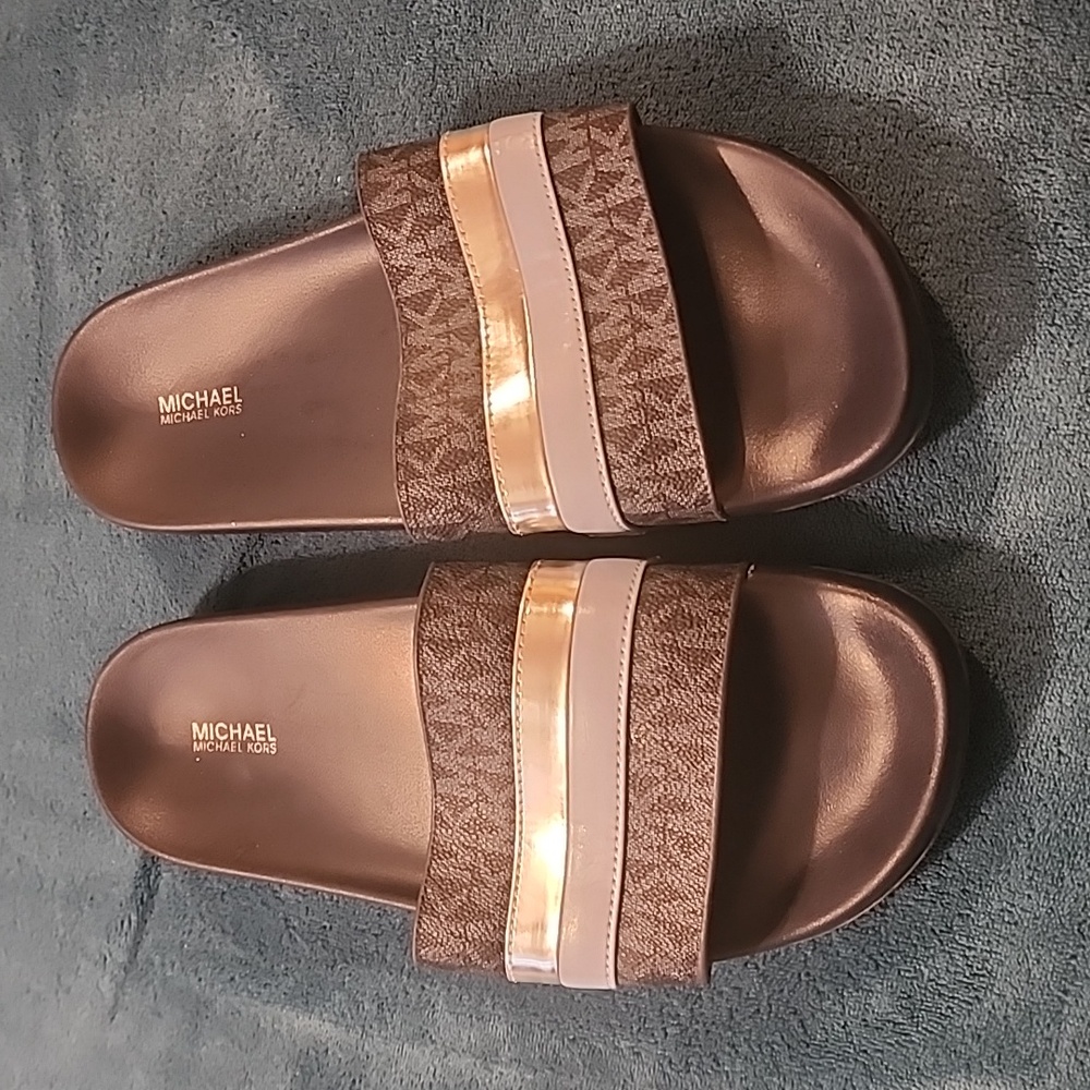 Michael Kors Brandy Slides Blue